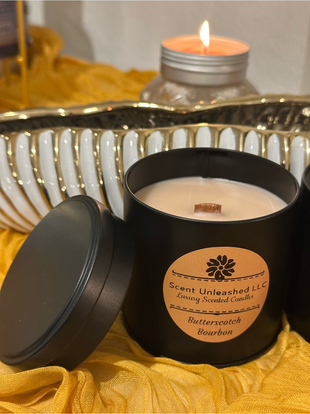 Butterscotch Bourbon Candle, SCENT UNLEASHED LLC